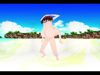 [vr 360] Rin Shibuya Idolmaster Swimwear On The Beach